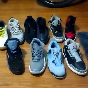 Jordans shoes different colors and 8 1/2 to 9